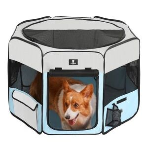 Dog/ cat foldable playpen size medium (once used once)